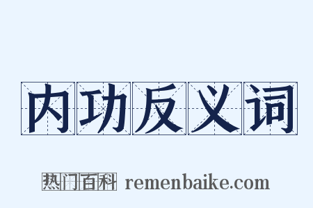 内功反义词是什么意思的图片